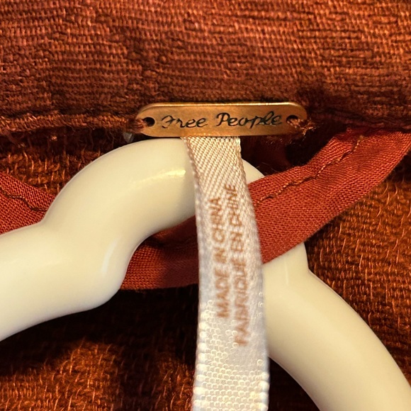 Free People Military Ruffles Jacket” front buttons Closure, long sleeves. - Picture 3 of 4